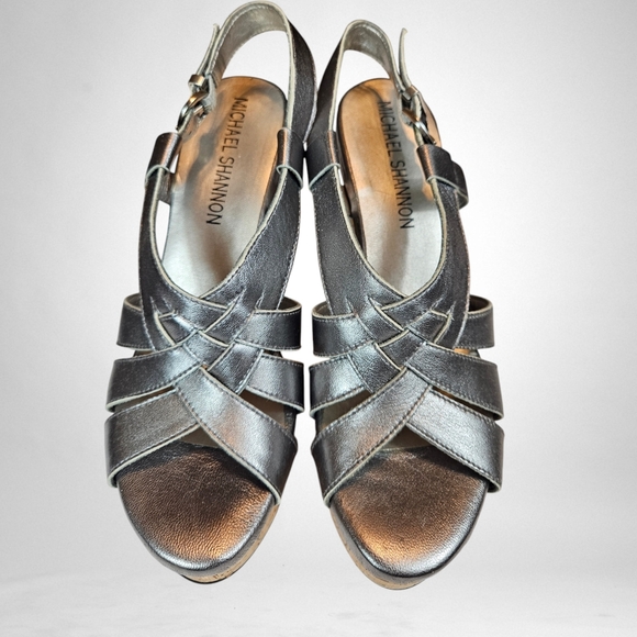 NEW Michael Shannon Platform Wedge Heels - Picture 2 of 5